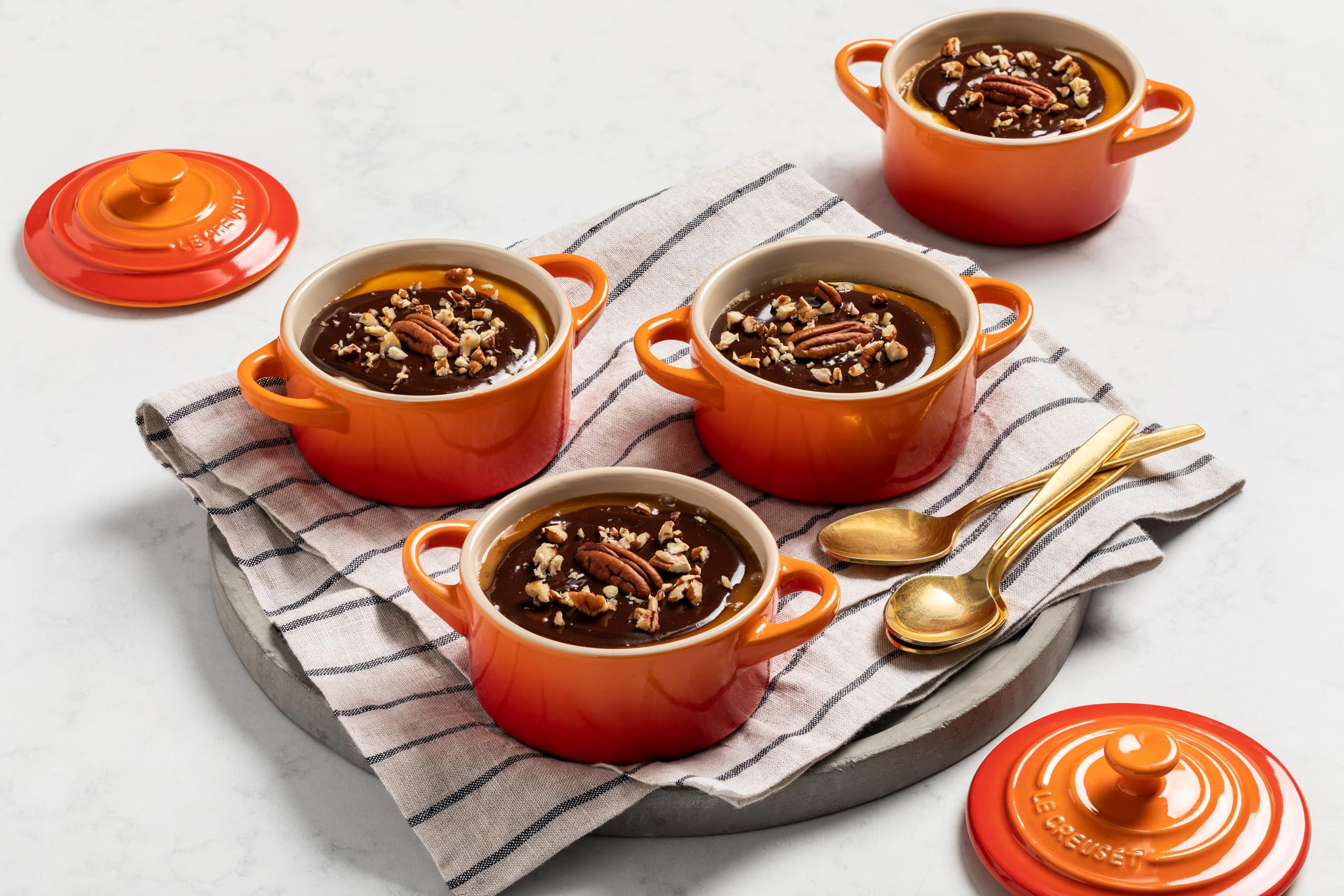 Amazon.com: Le Creuset Stoneware Set of 4 Mini Cocottes with